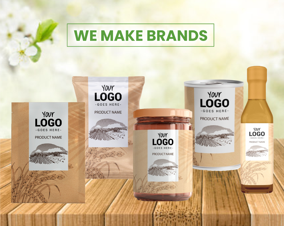 Custom branded food pouches